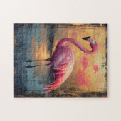 Flamingo Golden Sunset Paint Puzzle (Horizontal)