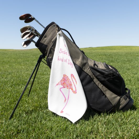 Flamingo Golf Handtuch (Gras)