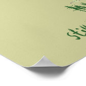 Flamingo Golfer Poster (Ecke)