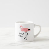 Flamingo Good Vibes Pink Black Espresso Tasse (Rechts)