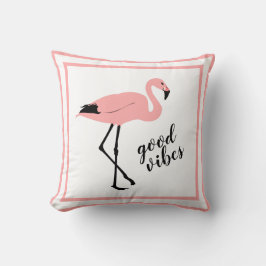 Flamingo Good Vibes Pink Niedliche Keuschkissen Sc Kissen