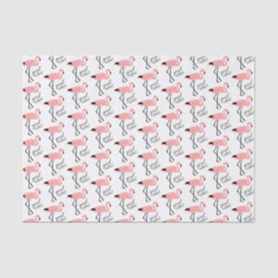 Flamingo Good Vibes Pink Niedliches Tissue Paper Seidenpapier