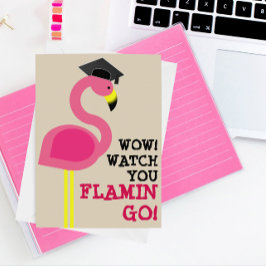 Flamingo Grad Abschluss Card Karte