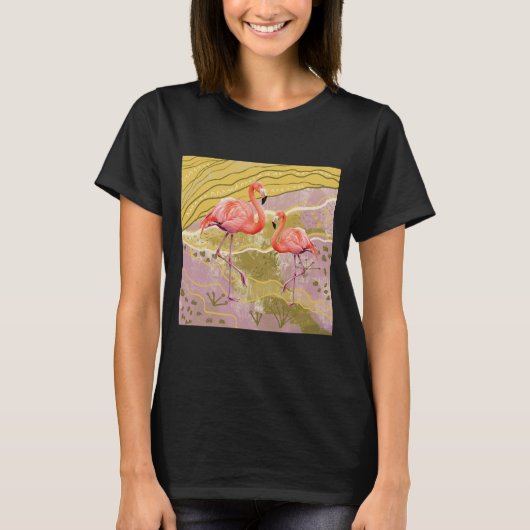 Flamingo-Grafik T-Shirt (Vorderseite)