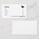 Flamingo-Grafik Visitenkarte (Vorne/Hinten)