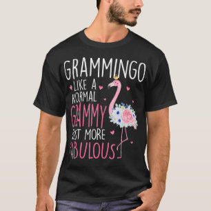 Flamingo Grammingo wie ein normales Floral Funny G T-Shirt