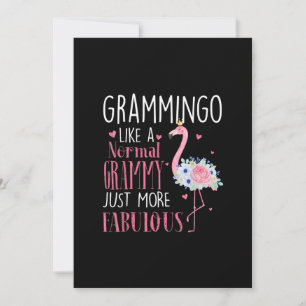 Flamingo Grammingo wie ein normales Grammy Geschen Einladung