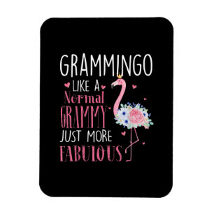 Flamingo Grammingo wie ein normales Grammy Geschen Magnet