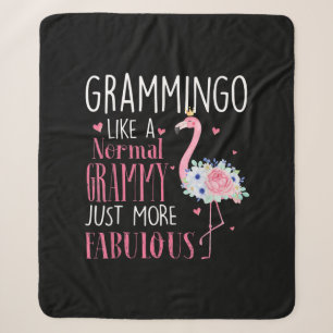 Flamingo Grammingo wie ein normales Grammy Geschen Sherpadecke