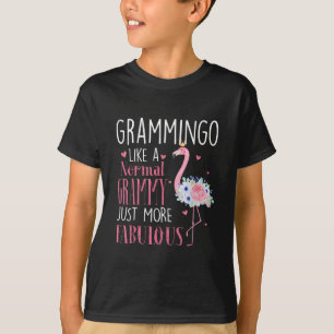 Flamingo Grammingo wie ein normales Grammy Geschen T-Shirt