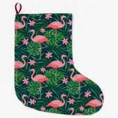 Flamingo Großer Weihnachtsstrumpf (Vorderseite)
