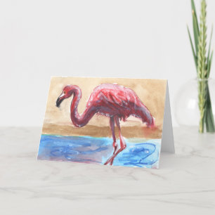 Flamingo-Gruß-Karte Karte