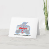 Flamingo Grußkarte Karte (Rückseite)