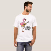 Flamingo Guitar Funny Music Pub T-Shirt (Vorne ganz)