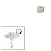Flamingo Gummistempel (Stempel)