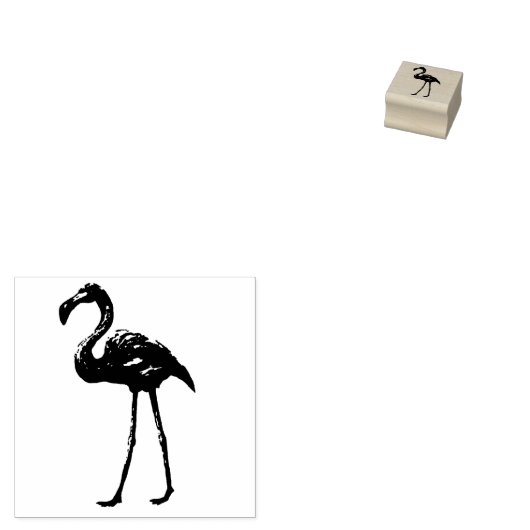 Flamingo Gummistempel (Stempel)