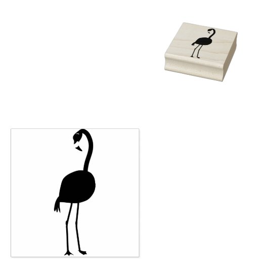 Flamingo Gummistempel (Stempel)