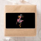 Flamingo Halloween | Flamingo Witch Cool Pink Bird (Insitu)
