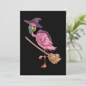 Flamingo| Halloween Flamingo Witz Beängstigendes P Dankeskarte (Stehend Vorderseite)