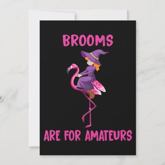 Flamingo Halloween | Flamingoween-Anzug Save The Date (Vorderseite)