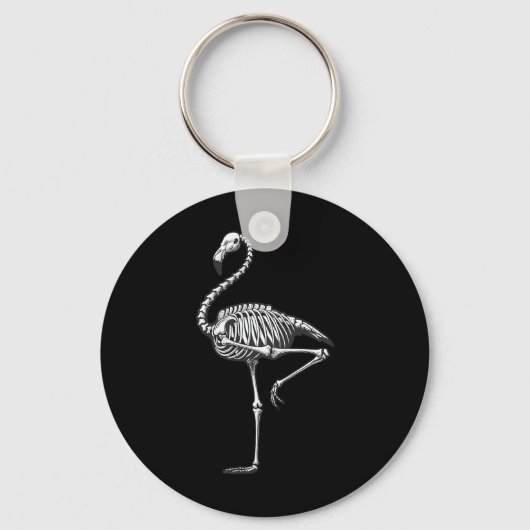 Flamingo Halloween Schlüsselanhänger (Vorderseite)