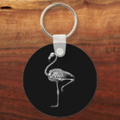 Flamingo Halloween Schlüsselanhänger (Vorderseite)