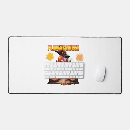 Flamingo Halloween Schreibtischunterlage (Tastatur & Maus)