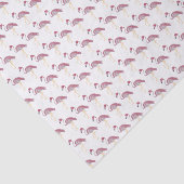 Flamingo Hand bemalt Geschenkpapier Seidenpapier (Ausschnitt)