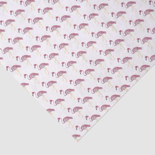 Flamingo Hand bemalt Geschenkpapier Seidenpapier (Ausschnitt)