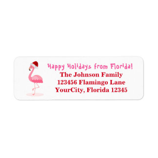 Flamingo Happy Holidays Florida Rücksendeadresse