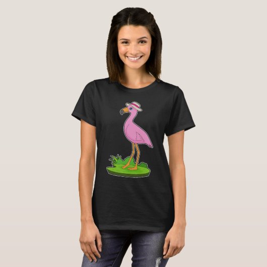 Flamingo Hat T-Shirt (Vorne ganz)