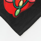 Flamingo Hawaiian Ne Christmas Lights Xmas Fleecedecke (Ecke)