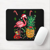 Flamingo Hawaiian Ne Christmas Lights Xmas  Mousepad (Mit Mouse)
