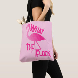 Flamingo heiß rosa geometrisch, was die Herde rosa Tasche