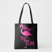 Flamingo heiß rosa geometrisch, was die Herde rosa Tasche (Vorderseite)