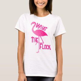 Flamingo heiß rosa geometrisch, was die Herde T-Shirt
