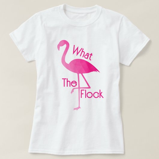 Flamingo heiß rosa ombre geometrisch, was die Herd T-Shirt (Design vorne)