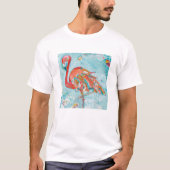 Flamingo hell T-Shirt (Vorderseite)