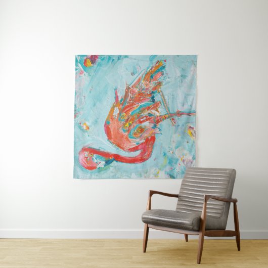 Flamingo hell wandteppich (Beispiel)