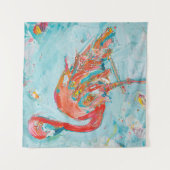 Flamingo hell wandteppich (Vorderseite)