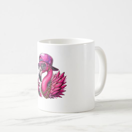 Flamingo hiphop kaffeetasse (VorderseiteRechts)