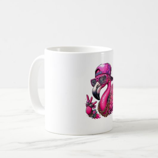 Flamingo hiphop kaffeetasse (Vorderseite Links)
