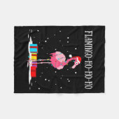 Flamingo Ho Ho Ho Nk Christmas Tree Lights Chain X Fleecedecke (Vorderseite (Horizontal))