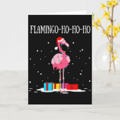 Flamingo Ho Ho Ho Nk Christmas Tree Lights Chain X Karte (Gelbe Blume)