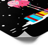 Flamingo Ho Ho Ho Nk Christmas Tree Lights Chain X Poster (Ecke)