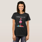 Flamingo Ho Ho Ho Nk Christmas Tree Lights Chain X T-Shirt (Vorne ganz)