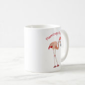 Flamingo ho ho puo Aquarell Weihnachten Kaffeetasse (VorderseiteRechts)