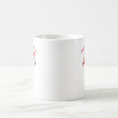 Flamingo ho ho puo Aquarell Weihnachten Kaffeetasse (Mittel)