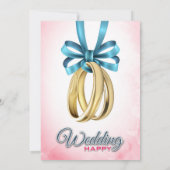 Flamingo-Hochzeit Einladung (Rückseite)