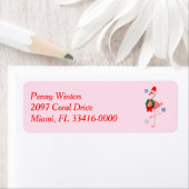 Flamingo Holiday Label (Insitu)